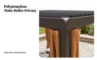 Aluminum Loered Pergola Waterproof Aluminum Gazebo Protection Loered Pergola for Garden Enthusiasts, Entertainers