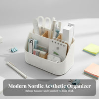 Rectangular Organizer Box, Multi-Functional Desktop Storage, Compartment Design, Large Capacity