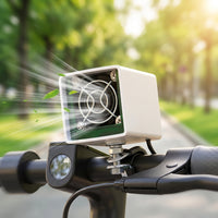 Clamp-on Handlebar Fan Directional Electric Bicycle Fan Space-Saving Air Blower Small for Electric Bikes, Commuting