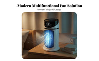 Portable Air Chiller Humidifies Personal Air Chiller Humidifier Multi-Functional Function USB Desk Fan for Students, Bedroom, Dorm Room, Office