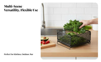 Stackable Wire Drawer Foldable Kitchen Organizer No-Drill for Pantry, Homeowners