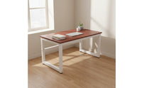 Simple Design Dual Office Desk Two Person Use Computer Desk Long-Lasting Study Table Easy to Clean for Small Apartment