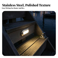 Illuminating Stair Light IP67 Waterproof 12V Illuminating Courtesy Light Vehicle Lighting Stainless Steel Flush Mount