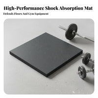 Sound Insulating Shock Absorbing Gym Flooring Noise Reducing Heavy Duty Workout Flooring High Density Weight Room Floor Mat Slip-Resistant for Weightlifters, Fitness Studio