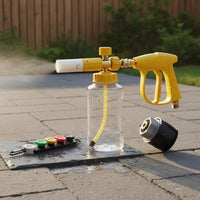 1/4 Inch Quick Connect High Pressure Foam Cannon Wide Mouth Bottle Pressure Washer Foam Cannon Heavy Duty Construction