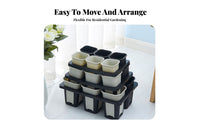 6compartment Pot Holder Stackable Design 6seedling container Tray Reusable for Balcony, Garden