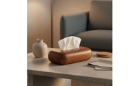 Walnut Tissue Box Polished Rounded Edges Walnut Tissue Holder Easy to Refill
