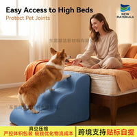 Dog Ramp Stairs with High-Density Sponge and Oxford Cloth