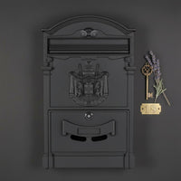 Lockable Wall Mailbox Weather Resistant Rainproof Post Box Secure Lock for Villa