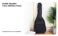 41 Inch Guitar Carrying Case Waterproof 41 Inch Guitar Bag Oxford Cloth Musical Instrument Accessory for Beginners, Storage, Gigs, Music Class