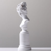 Nordic Goddess Lady Bust Statue Resin Craft
