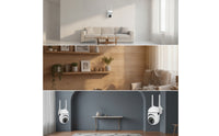 Compact Wireless Security Camera Wall-Mounted Camera with Antennas Motion Detection Standalone for Homeowners