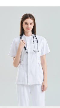 系存高端护士服女款夏季短袖美容院师长袖牙科口腔工作服分体套装