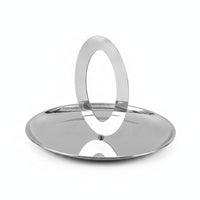 Rust Resistant Elegant Design Stainless Steel Serving Tray Round Serving Tray Round Metal Platter