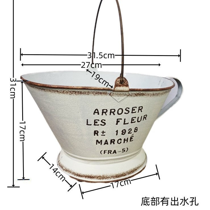 Handle Metal Planter