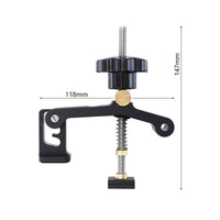 T-Channel Holds down Clamp Non-Slip Rubber Pad Carpentry Positioning Clamp CNC Machined Workshop Tool for Woodworkers