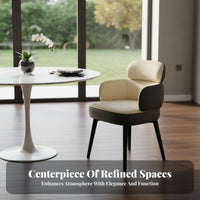 Rotating Pedestal Chair Multi-Purpose Upholstered Rotating Seat Modern Minimalist Design Ergonomic Curved Backrest for Adults