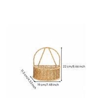 Wall-Mounted Storage Basket Handwoven House Organization Space-Saving
