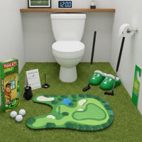 Toilet Golf Game Funny Toilet Putting Green Easy Storage for Dad
