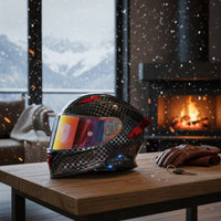Full-Cover | Carbon-Fiber-Pattern, Aerodynamic, Full Face, for Daily Commuting