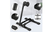 Space-Saving Bike Parking Stand Stable Cycle Parking Stand Portable Bike Storage Rack Heavy-Duty for Cyclists, Commuters, Garage, Indoor, Apartment, Workshop