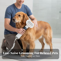 2-in-1 Pet Grooming Dryer Quick Dry 2-in-1 Pet Dryer Brush Adjustable Heat and Speed Dog Grooming Blower Brush