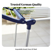 Foldable Design foldable Multitier Garment Rack Indoor & Outdoor Use Clothes Airer upright framework Drying Stand Space-Saving for Apartment Dwellers, homeowners, Balcony, Indoors, Small areas, Bedroom