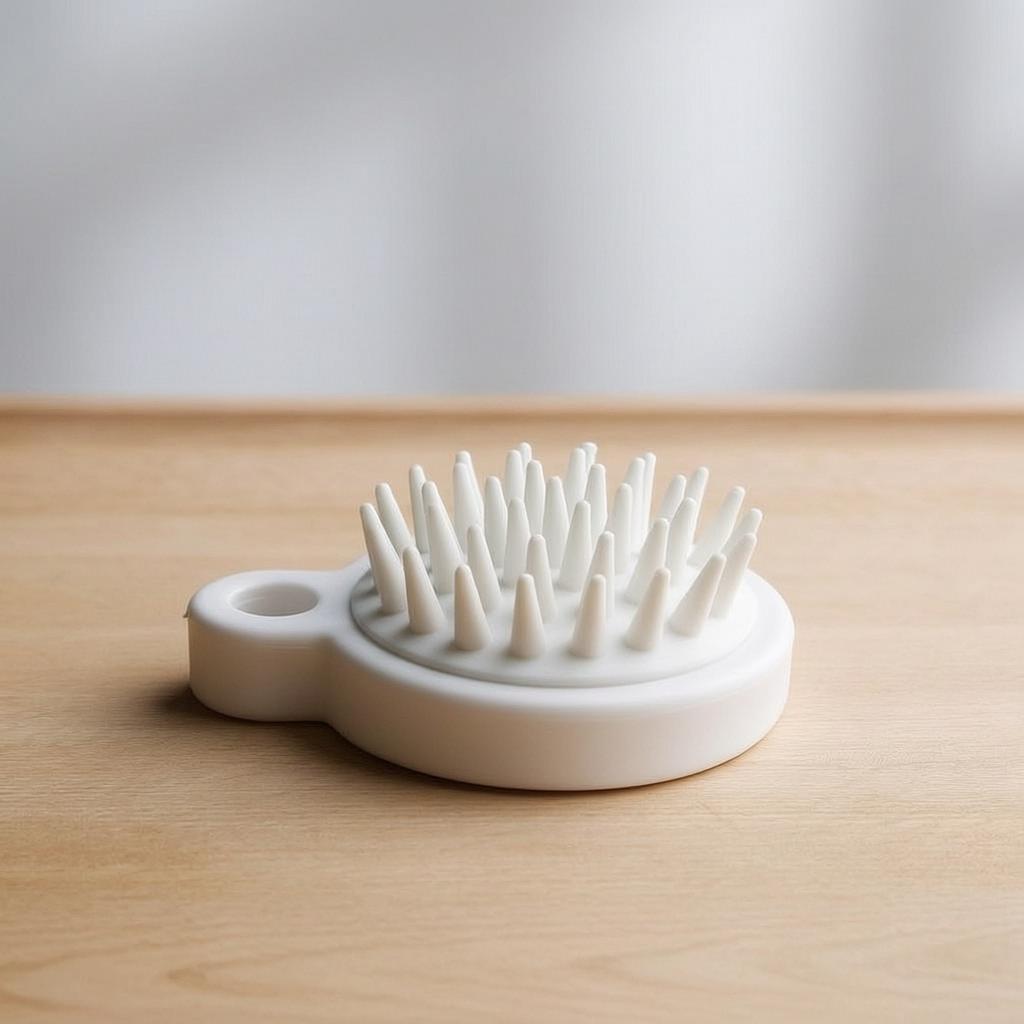 Japanese Scalp Massager Shampoo Brush Silicone Head Scrubber for Hair Care and Meridian Stimulation