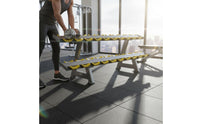 Two-Tier 10-Pair Dumbbell Rack Saddled Cradles Double-Layer Dumbbell Rack Angled Legs Fitness Storage Metal