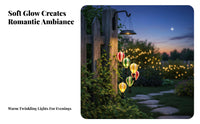 Color Changing Solar Hot Air Balloon Wind Chime Automatic On/deactivate Solar Hot Air Balloon Light Waterproof for Patio, Balcony, Window