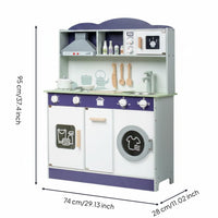 Wooden Play Kitchen Set Colorful Wooden Play Kitchen Safe for Children
