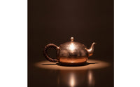 Tea Kettle with Side Handle Polished Vessel Sturdy for Kitchen, Collectors