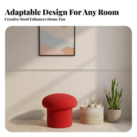 Toadstool Stool Cozy Aesthetic Toadstool Pouf Soft Hint for Children, Homeowners