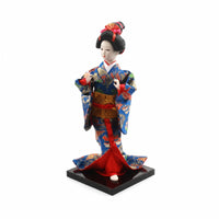 Japanese Geisha Figurine Square Black Base Japanese Figurine Gift Item