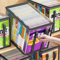 透明防尘书袋家用防潮大容量书籍课本收纳袋学生旧书整理收纳神器