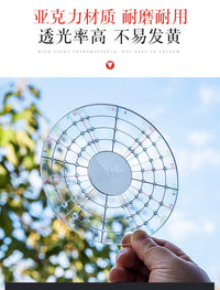 Water Drop Star Pottery Tool Circle Divider Acrylic Equal Divider for Round Clay Body