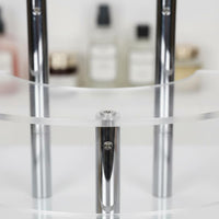 3 Tier Acrylic Display Stand Space Saving Transparent Perfume Display Rack
