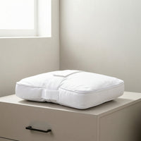 Leg Pillow with Strap Contoured Leg Positioning Pillow Cushion Ergonomic Padded for Side Sleepers, Bed, Sofa