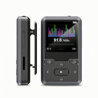 Portable Music Player with Stand Lightweight MP3 Player with Screen Electronics Rechargeable Multi-Functional for Commuters