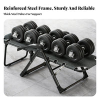 Folding Deck Chair Foldable Weightless Reclining Chair long-lasting Frame for Office Workers