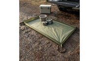 210D Oxford Cloth Raised Border Camping Mat PU Coated Camping Ground Mat Reinforced Corners Ground Pad Corner Loops