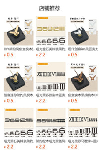 静音三角橙色双面钟艺术亚克力磨砂挂钟转角墙面免打孔客厅装饰
