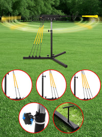 Customizable Baseball Batting Tee Stand for Practice, Portable Indoor Outdoor