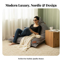 Single-Person floor lounger Lounger Lie-Flat Design Floor Sofa Luxurious and design Ergonomic backing for Young Adults