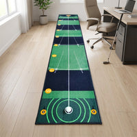 Putter Mat Golf Practice Equipment Indoor Golf Practice Mat 50cm×300cm For Home Office Practice Roll Type Rubber Bottom