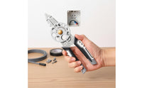 Industrial Grade Rotary Wire Stripper Heavy Duty Multifunction Wire Stripper Easy to Use Cable Stripping Pliers Stainless Steel for Electricians, Electrical Work, Workshop