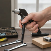 Compact Screwdriver Bit Adapter Angled Angled Driver Right Angle Drill Adapter Hex Shank for Carpenters