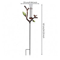 Solar Rain Gauge Ornamental Garden Ornament Easy to Read
