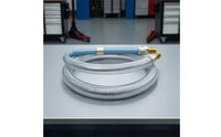 Transparent Oil Drain Hose Flexible Oil Drain Tube with Connector Clear Steel-Wire Hose for DIYers