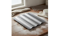 Perforated French Loaf Pan Food Grade French Loaf Baking Tray French Bread Baking Form Easy Release Multi-Loaf Bread Pan